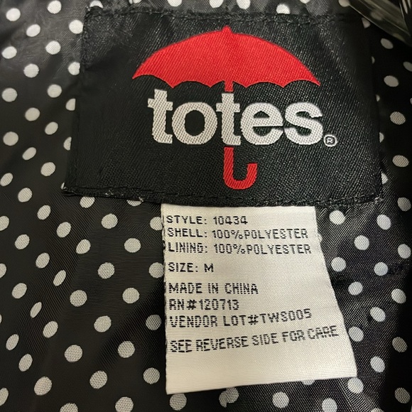 Women’s size medium black with polkadots totes jacket - Picture 2 of 15